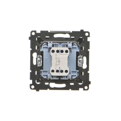 Simon 55 WMDL-0105xx-149 Single-pole switch with LED illumination (module) 10 AX, 250 V~, quick connectors; Matte black