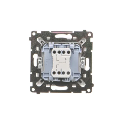 Simon 55 WMDL-0106L1-111 Three-position roller shutter switch 1-0-2 (module) 10 A, 250 V~, quick connectors; Matte white