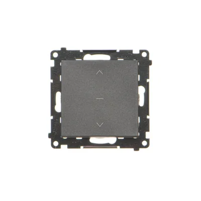 Simon 55 WMDL-0106L1-149 Three-position roller shutter switch 1-0-2 (module) 10 A, 250 V~, quick connectors; Matte black