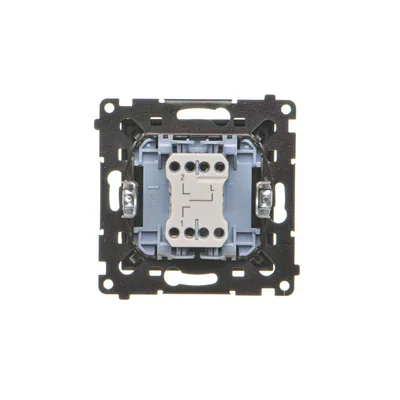 Simon 55 WMDL-0106L1-149 Three-position roller shutter switch 1-0-2 (module) 10 A, 250 V~, quick connectors; Matte black