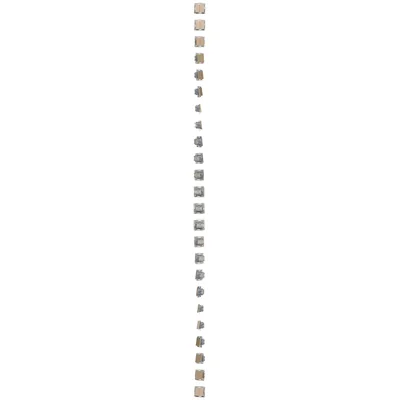 Simon 55 WMDL-0106L2-144 Double three-position roller shutter switch 1-0-2 (module) 10 A, 250 V~, quick connectors; Champagne matt