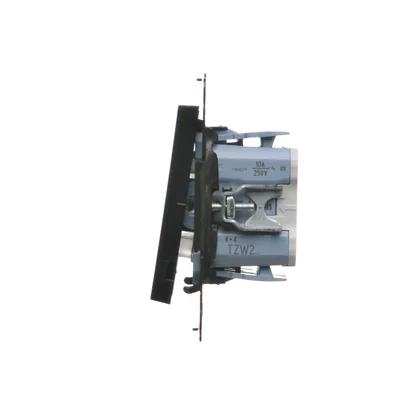 Simon 55 WMDL-0106L2-149 Double three-position roller shutter switch 1-0-2 (module) 10 A, 250 V~, quick connectors; Matte black