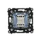 Simon 55 WMDL-0106Lx-111 Cross connector without pictogram (module) 10 AX, 250 V~, quick connectors; Matte white
