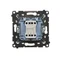 Simon 55 WMDL-0106Lx-114 Cross connector without pictogram (module) 10 AX, 250 V~, quick connectors; Light gray matt