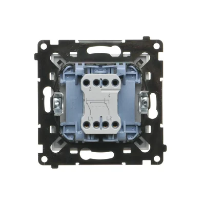 Simon 55 WMDL-0106Lx-144 Connettore a croce senza pittogrammi (modulo) 10 AX, 250 V~, connettori rapidi; Champagne opaco