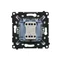 Simon 55 WMDL-0106xx-111 Interruptor de escalera sin pictograma (módulo) 10 AX, 250 V~, conectores rápidos; blanco mate