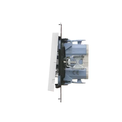 Simon 55 WMDL-0106xx-111 Interruptor de escalera sin pictograma (módulo) 10 AX, 250 V~, conectores rápidos; blanco mate