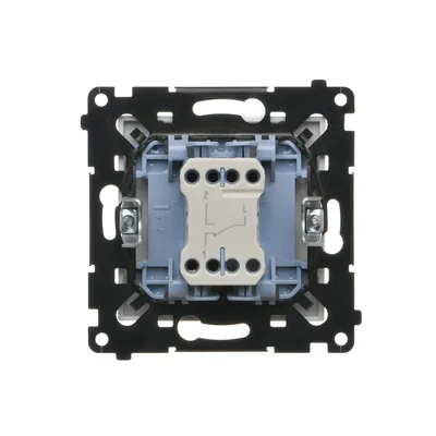 Simon 55 WMDL-0106xx-111 Łącznik schodowy bez piktogramu (moduł) 10 AX, 250 V~, szybkozłącza; Biały mat