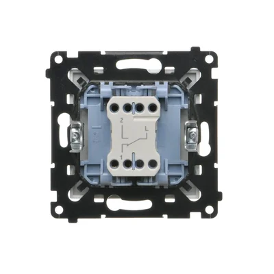Simon 55 WMDL-0106xx-143 Staircase switch without pictogram (module) 10 AX, 250 V~, quick connectors; Matt aluminum