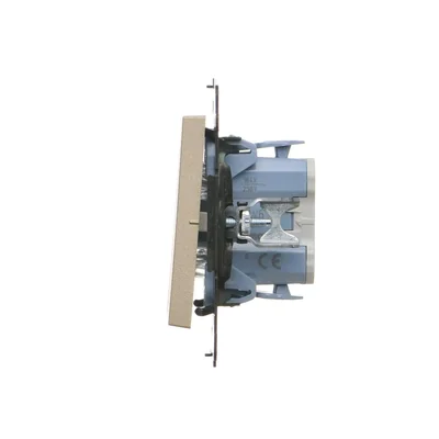 Simon 55 WMDL-0106xx-144 Interruptor de escalera sin pictograma (módulo) 10 AX, 250 V~, conectores rápidos; Champagne mate