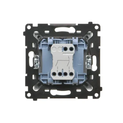 Simon 55 WMDL-0107xx-114 Svíčkový spínač (modul) 10 AX, 250 V~, rychlospojky; Světle šedý matný