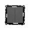 Simon 55 WMDL-0107xx-116 Candlestick switch (module) 10 AX, 250 V~, quick connectors; Matte graphite