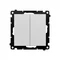 Simon 55 WMDL-0107xx-143 Interruttore a candela (modulo) 10 AX, 250 V~, connettori rapidi; alluminio opaco