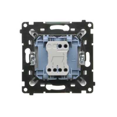 Simon 55 WMDL-0107xx-143 Interruttore a candela (modulo) 10 AX, 250 V~, connettori rapidi; alluminio opaco