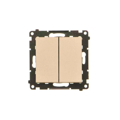 Simon 55 WMDL-0107xx-144 Interruttore a candela (modulo) 10 AX, 250 V~, connettori rapidi; Champagne opaco