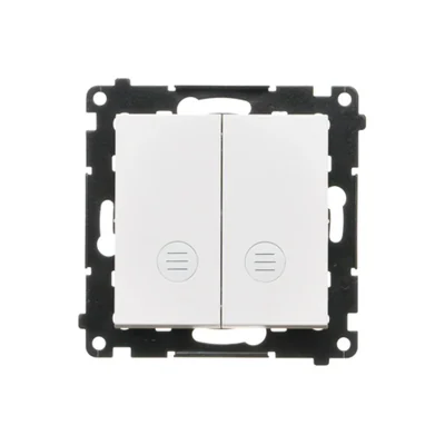 Simon 55 WMDL-0108xx-111 LED backlit switch - separate backlight for each key (module) 10 AX, 250 V~, quick connectors; Matte white
