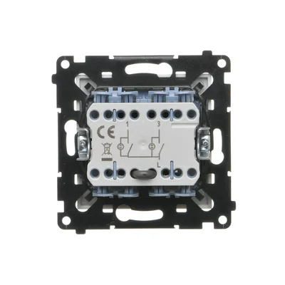 Simon 55 WMDL-0108xx-111 LED backlit switch - separate backlight for each key (module) 10 AX, 250 V~, quick connectors; Matte white