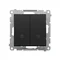 Simon 55 WMDL-0108xx-149 LED backlit switch - separate backlight for each key (module) 10 AX, 250 V~, quick connectors; Matte black
