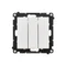 Simon 55 WMDL-031xx3-0111 Conector triple (módulo) 10 AX, 250 V~, conectores rápidos; Blanco mate