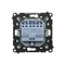 Simon 55 WMDL-031xx3-0111 Conector triple (módulo) 10 AX, 250 V~, conectores rápidos; Blanco mate