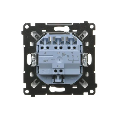Simon 55 WMDL-031xx3-0111 Module à triple connecteur 10 AX, 250 V~, connecteurs rapides ; blanc mat