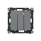 Simon 55 WMDL-031xx3-0116 Connecteur triple (module) 10 AX, 250 V~, connecteurs rapides ; graphite mat