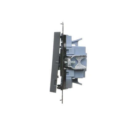 Simon 55 WMDL-031xx3-0116 Connecteur triple (module) 10 AX, 250 V~, connecteurs rapides ; graphite mat