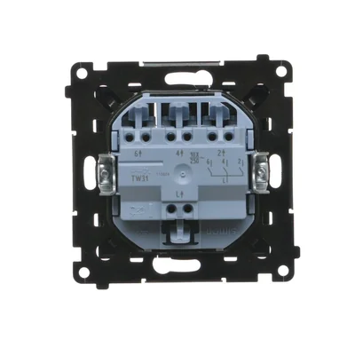 Simon 55 WMDL-031xx3-0149 Module à triple connecteur 10 AX, 250 V~, connecteurs rapides ; Noir mat