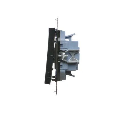 Simon 55 WMDL-031xx3-0149 Triple connector (module) 10 AX, 250 V~, quick connectors; Matte black