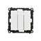 Simon 55 WMDL-031xx4-0111 Interruptor triple con iluminación LED (módulo) 10 AX, 250 V~, conectores rápidos; Blanco mate