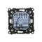 Simon 55 WMDL-031xx4-0111 Triple switch with LED illumination (module) 10 AX, 250 V~, quick connectors; Matte white