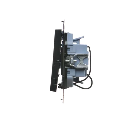 Simon 55 WMDL-031xx4-0149 Interruptor triple con iluminación LED (módulo) 10 AX, 250 V~, conectores rápidos; Negro mate
