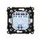 Simon 55 WMDL-031xx4-111 Módulo de triple pulsador 10 AX, 250 V~, conectores rápidos; Blanco mate