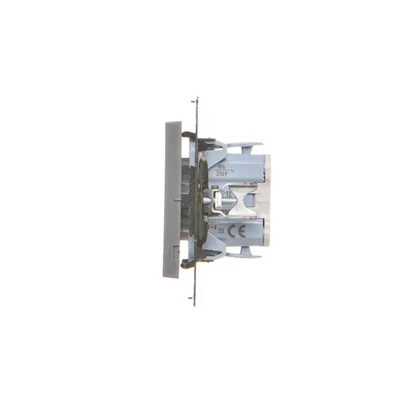 Simon 55 WMDL-040123-116 Roller shutter button (module) 10 A, 250 V~, quick connectors; Matte graphite