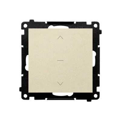 Simon 55 WMDL-040123-144 Bouton de volet roulant (module) 10 A, 250 V~, connecteurs rapides ; Champagne mat