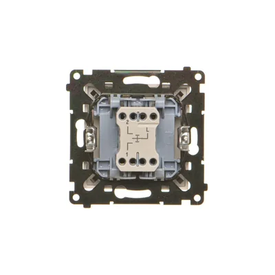 Simon 55 WMDL-040123-144 Bouton de volet roulant (module) 10 A, 250 V~, connecteurs rapides ; Champagne mat