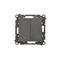Simon 55 WMDL-040124-149 Bouton de volet roulant double, trois positions, 1-0-2 (module), 10 A, 250 V~, connecteurs rapides ; Noir mat