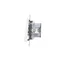 Simon 55 WMDL-050X23-111 Interruptor unipolar + botón de conexión – 2 teclas (módulo) 16 AX, 250 V~, terminales roscados; Blanco mate