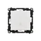 Simon 55 WMDL-0P15xx-111 Bouton-poussoir unique avec rétroéclairage LED (module) 10 AX, 250 V~, connecteurs rapides ; Blanc mat