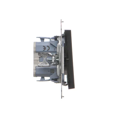 Simon 55 WMDL-0P1xx4-149 Double-pole switch (module) 10 AX, 250 V~, quick connectors; Matte black