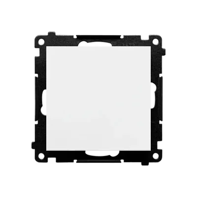 Simon 55 WMDL-0PR4xx-111 Single push-button, break, without pictogram (module), 10 AX, 250 V~, quick-connectors; Matt white