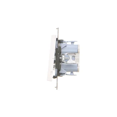 Simon 55 WMDL-0PR4xx-111 Single push-button, break, without pictogram (module), 10 AX, 250 V~, quick-connectors; Matt white
