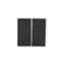Simon 55 WMDL-K8x3xx-149 Doppeltaste für: SW6/2WM, SW7/2M; Mattschwarz