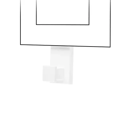 Simon 55 WMDL-TRLWXXX-111 Single hanger - fits Line frames; Matte white