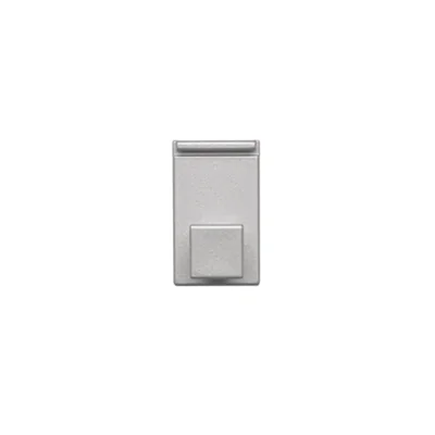 Simon 55 WMDL-TRLWXXX-143 Gancio singolo - compatibile con telai Line; Alluminio opaco