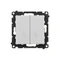 Simon 55 WMDL-TW6-2-114 Double stair switch (module) 10 AX, 250 V~, quick connectors; Light gray matt