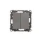 Simon 55 WMDL-TW6-2-149 Doppeltreppenschalter (Modul) 10 AX, 250 V~, Schnellverbinder; Mattschwarz