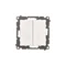 Simon 55 WMDL-TW6-2L2X-111 Double stair switch with backlight without pictogram - separate backlight for each button (module) 10 AX, 250 V~, quick connectors; Matt white