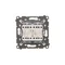 Simon 55 WMDL-TW6-2L2X-111 Double stair switch with backlight without pictogram - separate backlight for each button (module) 10 AX, 250 V~, quick connectors; Matt white