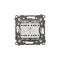 Simon 55 WMDL-TW6-2X-111 Double stair switch without pictogram (module) 10 AX, 250 V~, quick connectors; Matt white